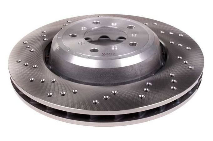 BMW Brake Disc - Rotor Front Driver Side (360mm) (Cross-Drilled)